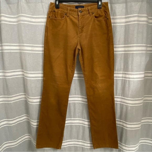 Talbots Pants - TALBOTS / Brown Corduroy Heritage Straight Leg Pants Size 6